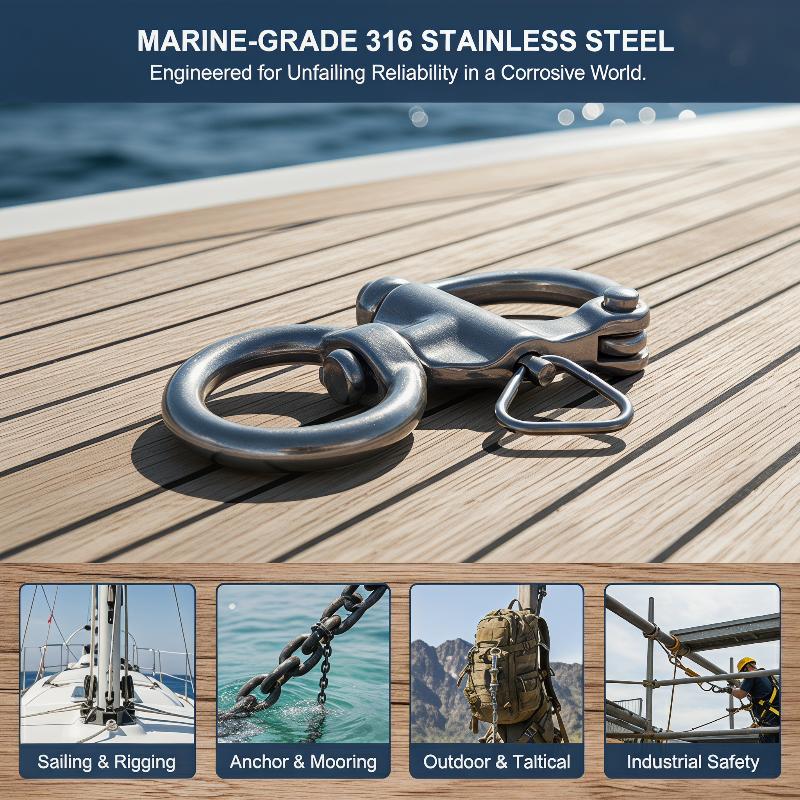 Shackle Putar Kelautan 316 Sta - Fishing Boat Oar ulasan dan harga